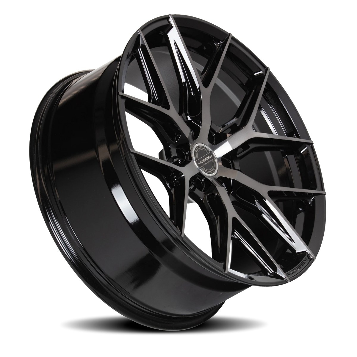 Vossen HF6-4 Tinted Gloss Black 22x10 -18 6x139.7mm 106.1mm
