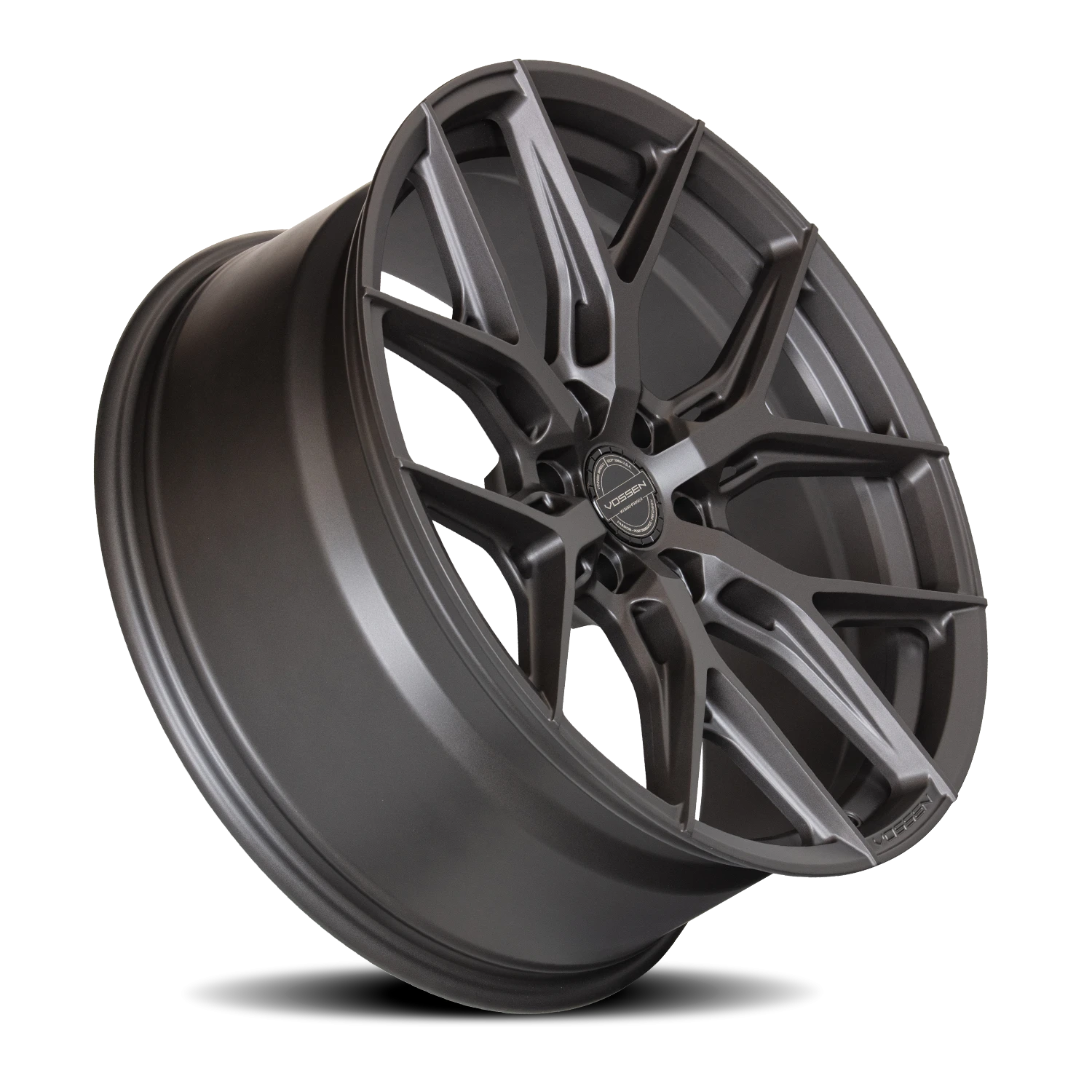 Vossen HF6-4 Matte Gunmetal 22x10 -18 6x135mm 87.1mm