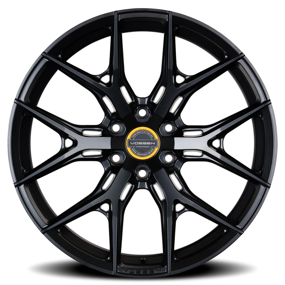 Vossen HF6-4 Satin Black 22x10 -18 6x139.7mm 106.1mm