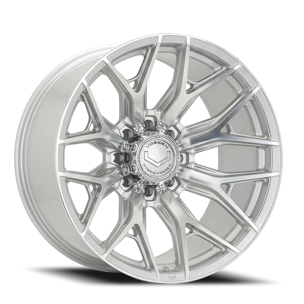 Vossen HF6-4 Silver Polished 22x12 -44 8x180mm 124.3mm - Wheelwiz