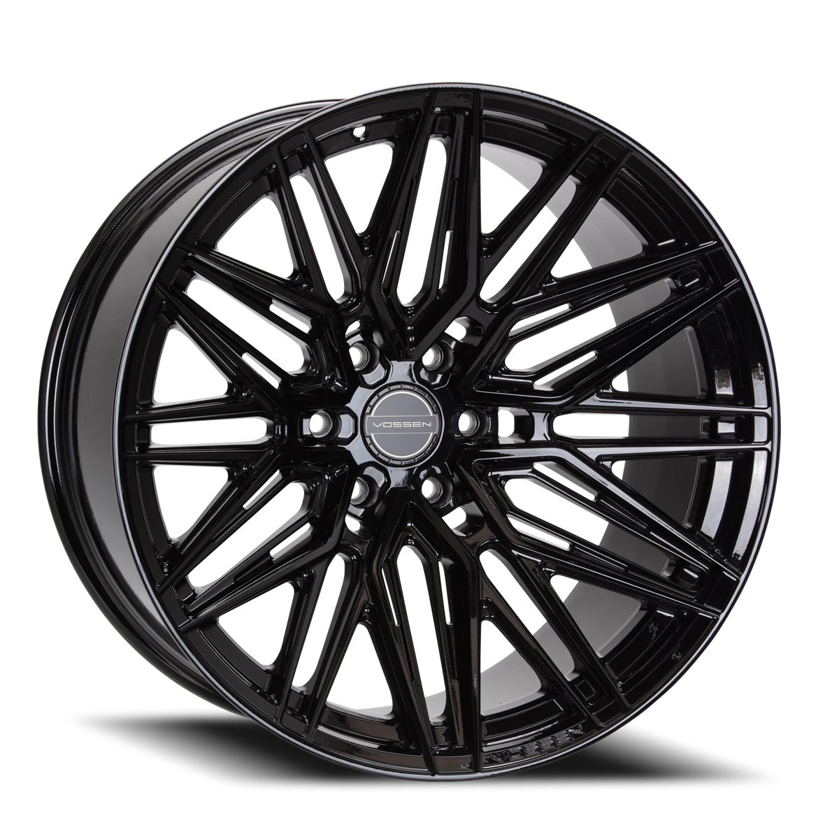 Vossen HF6-5 Gloss Black 22x12 -44 6x135mm 87.1mm