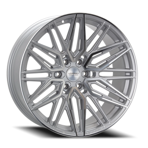 Vossen HF6-5 Silver Polished 22x12 -44 6x139.7mm 106.1mm - Wheelwiz