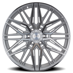 Vossen HF6-5 Silver Polished 22x12 -44 6x139.7mm 106.1mm - Wheelwiz