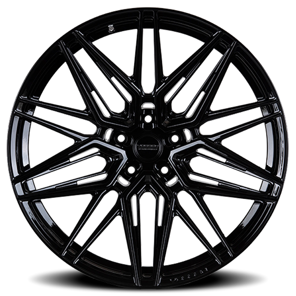 Vossen HF7 Gloss Black 22x10.5 +25 5x112mm 66.5mm | Wheelwiz