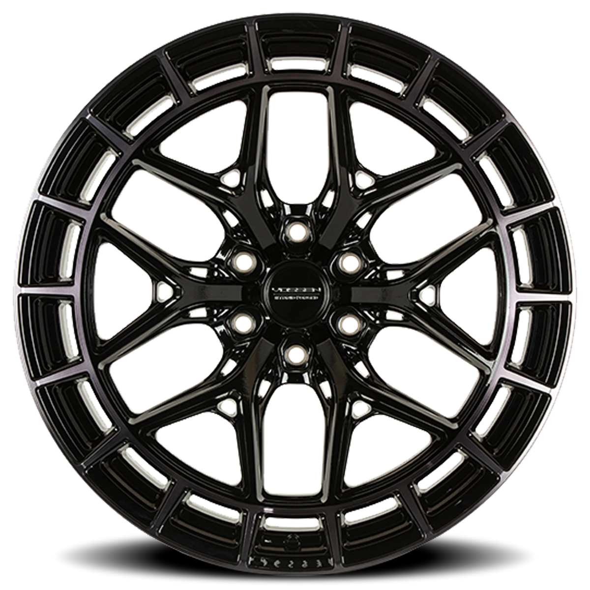 Vossen HFX1 Tinted Gloss Black 17x8.5 +35 6x130mm 84.1mm - Wheelwiz