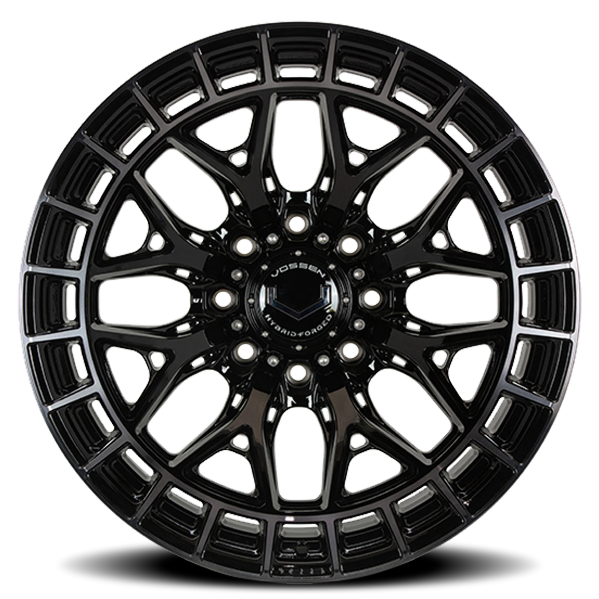 Vossen HFX1 Tinted Gloss Black 22x10 -18 8x165.1mm 125.1mm