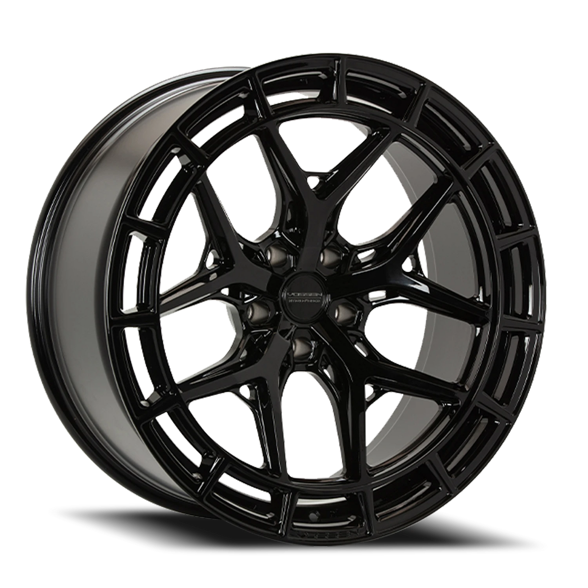 Vossen HFX1 Gloss Black 22x9.5 +15 5x112mm 66.5mm