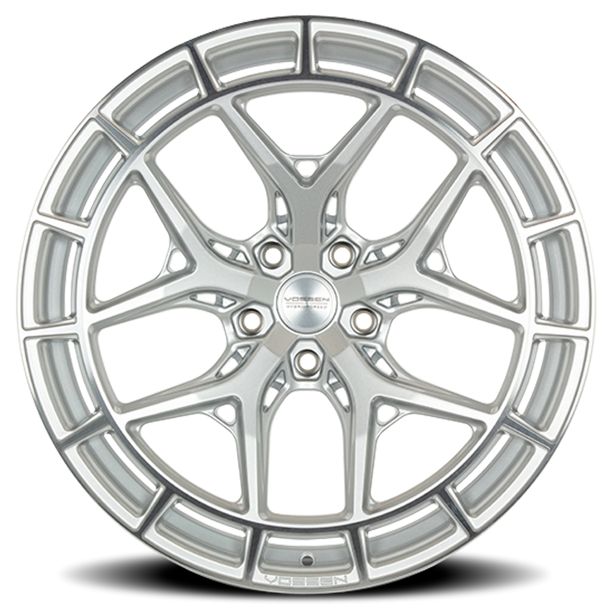 Vossen HFX1 Silver Polished 22x10 -18 5x127mm 71.5mm