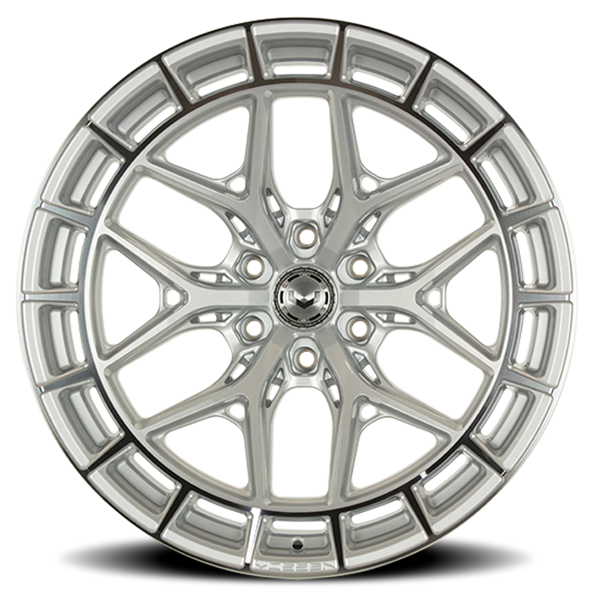 Vossen HFX1 Silver Polished 18x8.5 +35 6x139.7mm 106.1mm - Wheelwiz