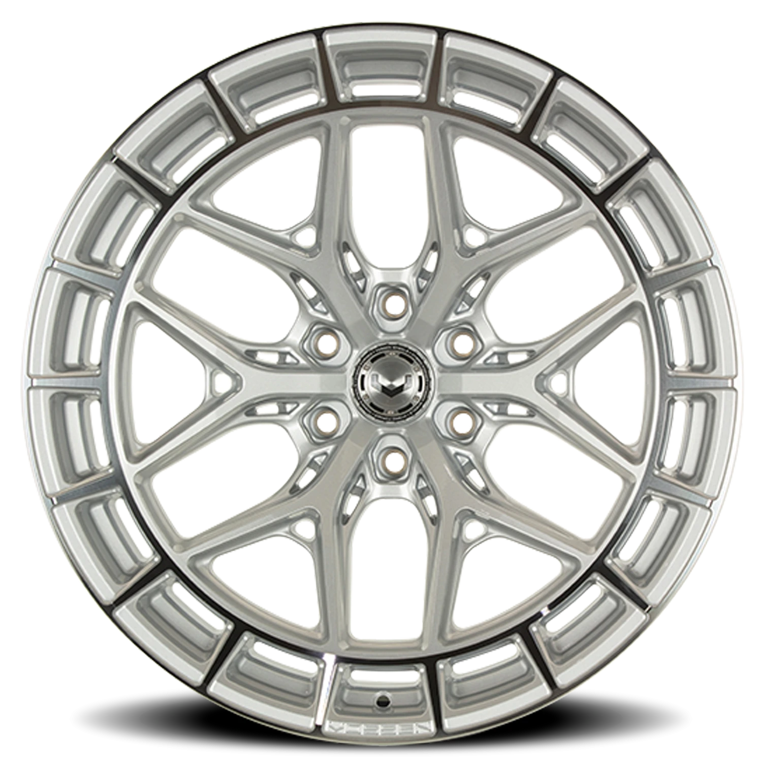 Vossen HFX1 Silver Polished 22x10 -18 6x139.7mm 106.1mm