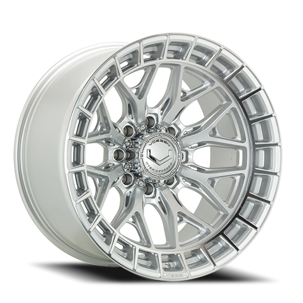 Vossen HFX1 Silver Polished 24x12 -44 8x170mm 125.1mm