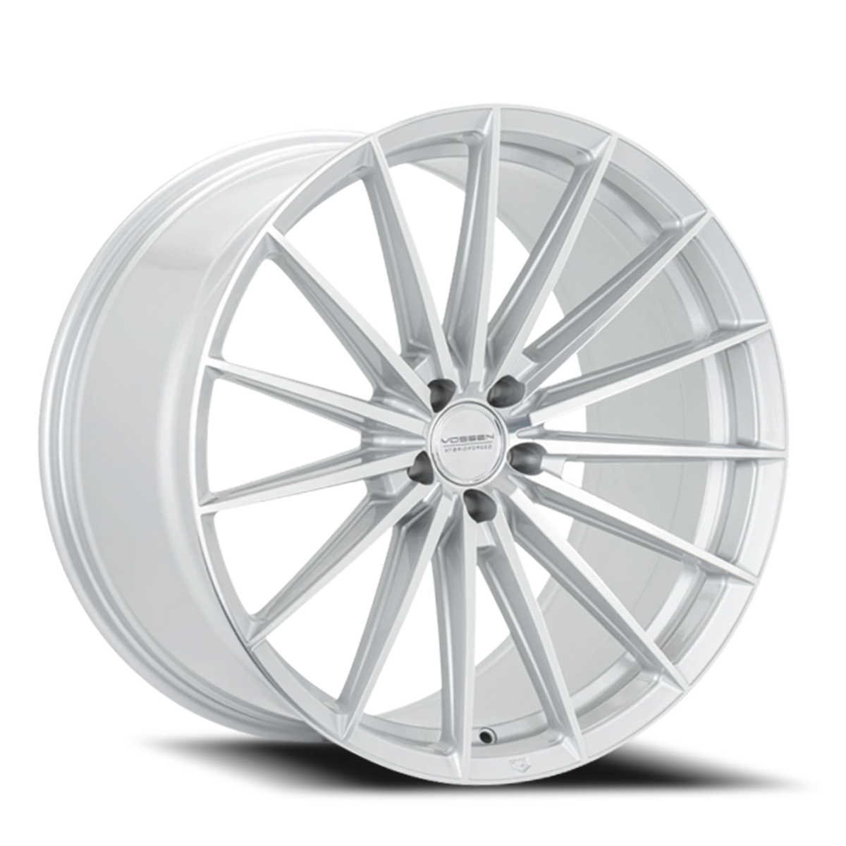 Vossen HFX4 Silver Polished 22x9 +25 5x112mm 66.5mm - Wheelwiz