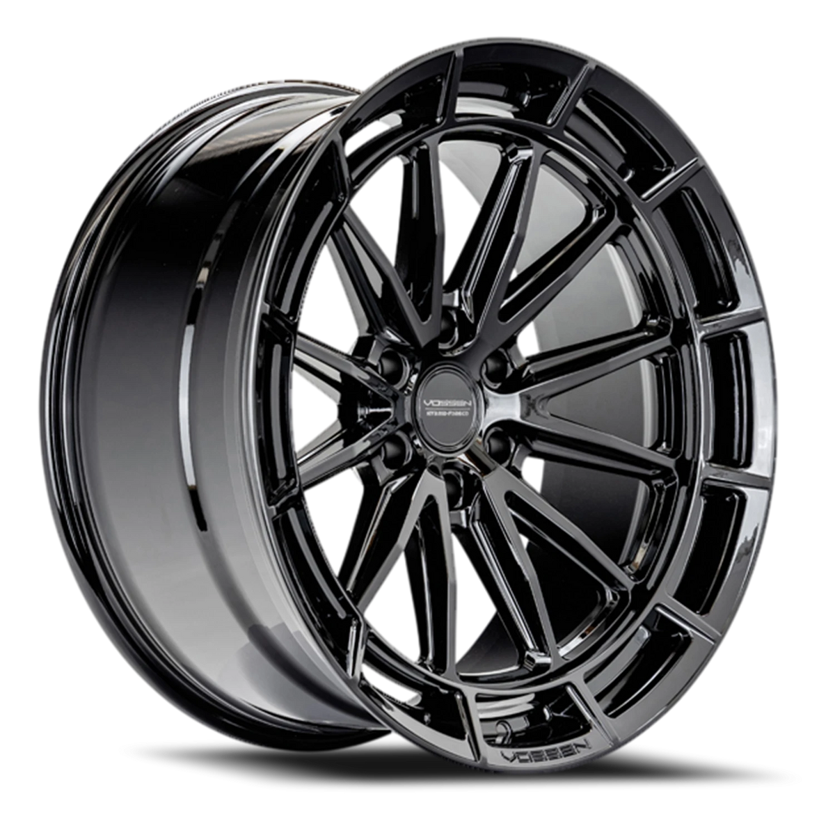 Vossen HFX5 Gloss Black 22x10 -18 6x139.7mm 106.1mm - Wheelwiz