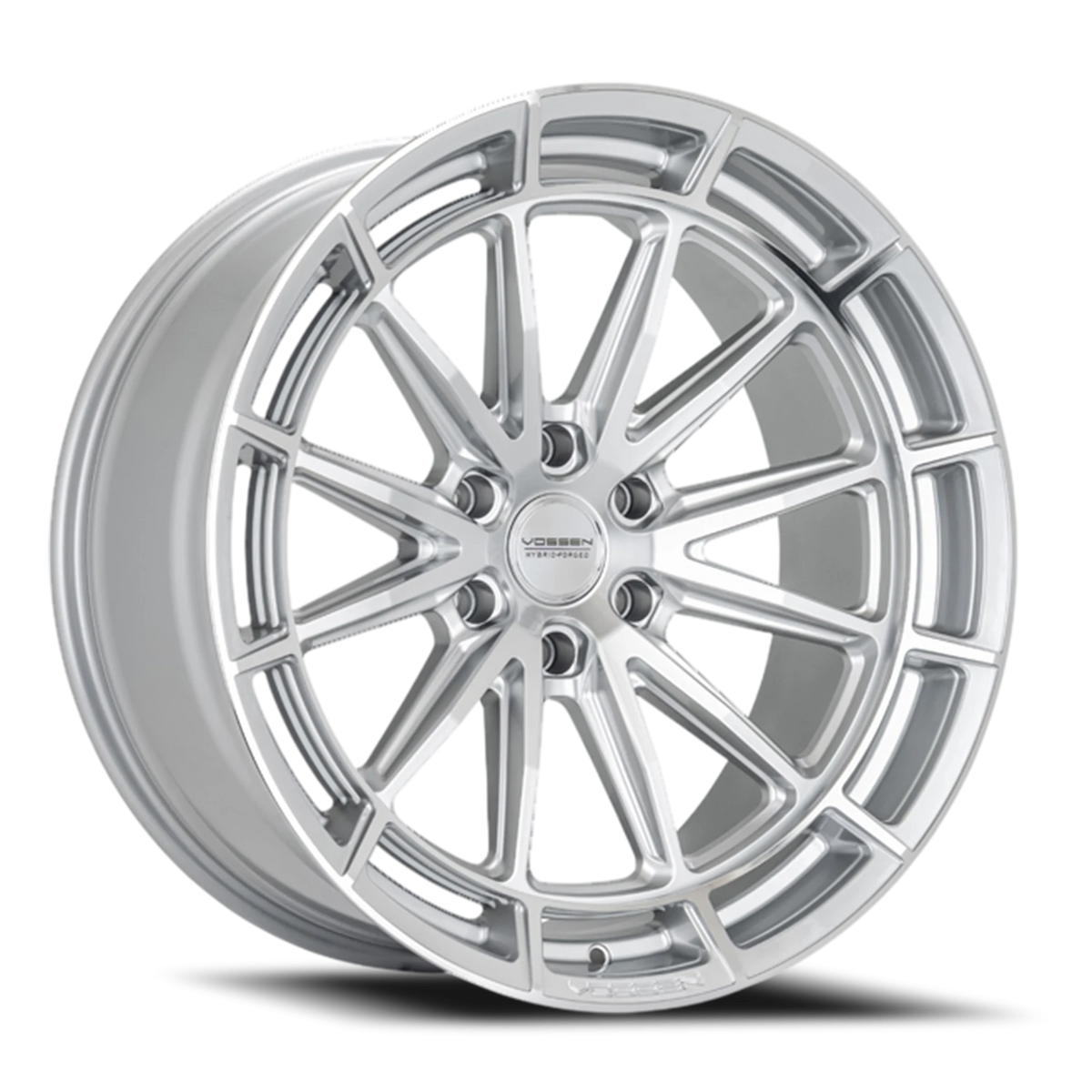 Vossen HFX5 Silver Polished 24x10 +25 6x139.7mm 106.1mm - Wheelwiz