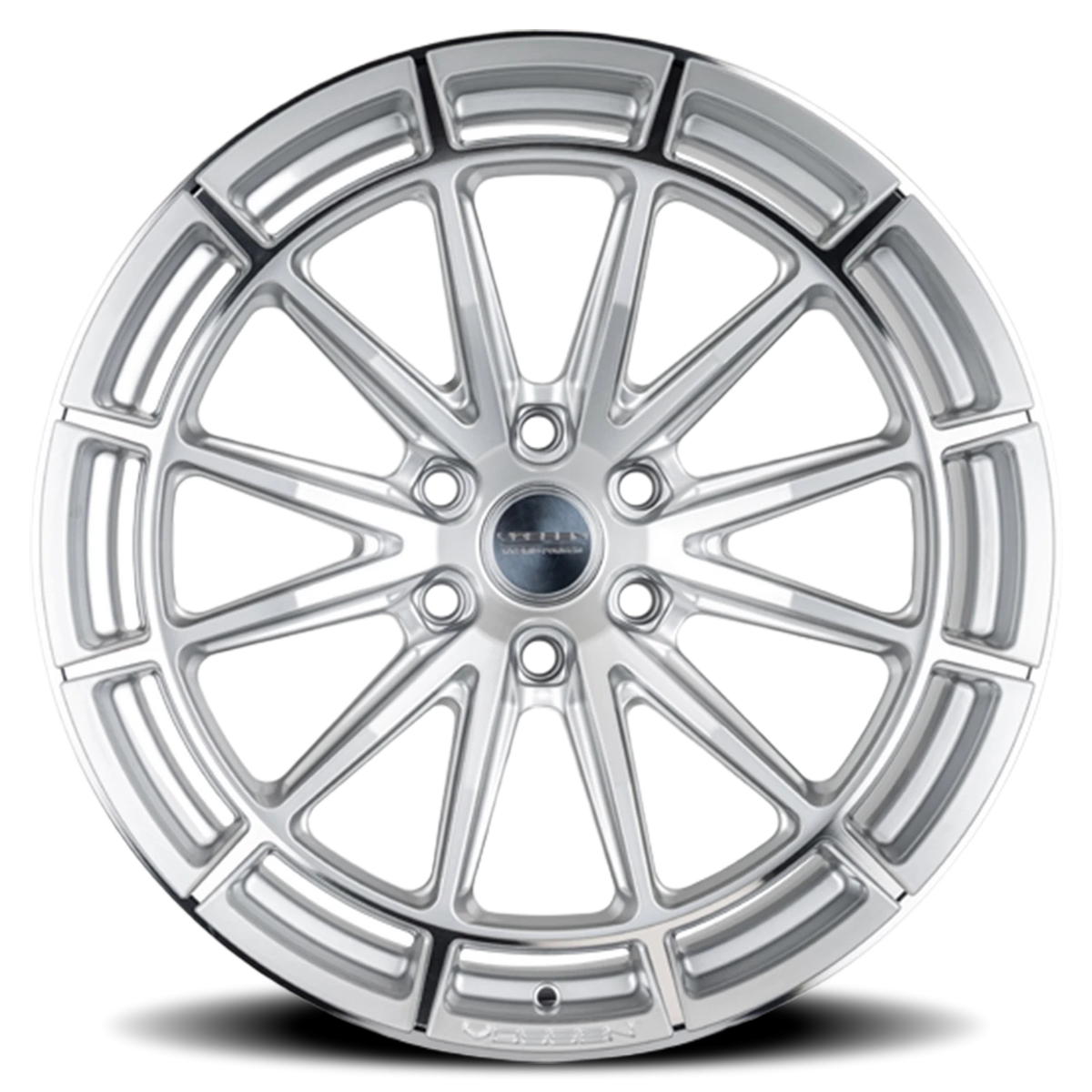 Vossen HFX5 Silver Polished 22x12 -44 6x139.7mm 106.1mm - Wheelwiz