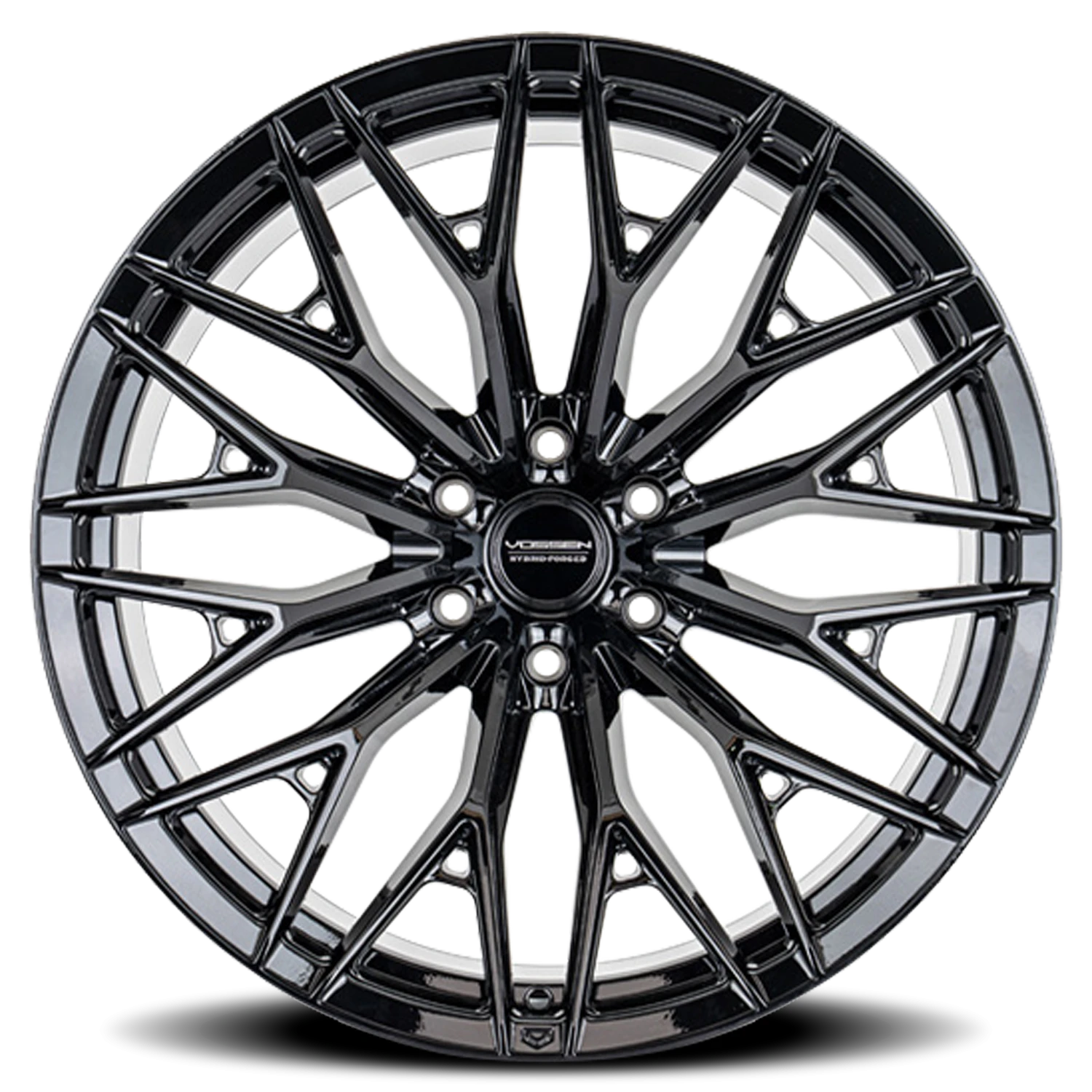 Vossen HFX6 Gloss Black 22x12 -44 6x135mm 87.1mm - Wheelwiz