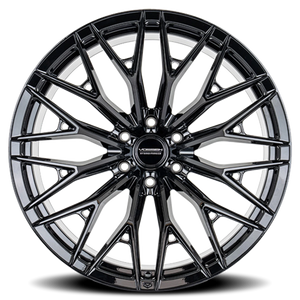 Vossen HFX6 Gloss Black 22x12 -44 6x135mm 87.1mm - Wheelwiz