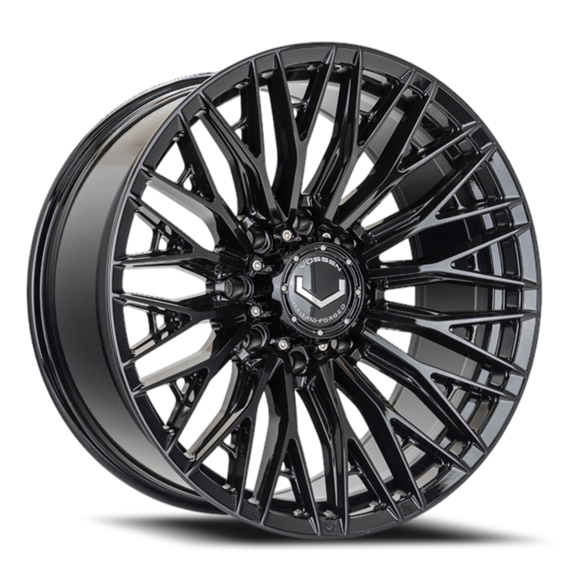 Vossen HFX6 Gloss Black 22x10 -18 8x165.1mm 125.1mm - Wheelwiz