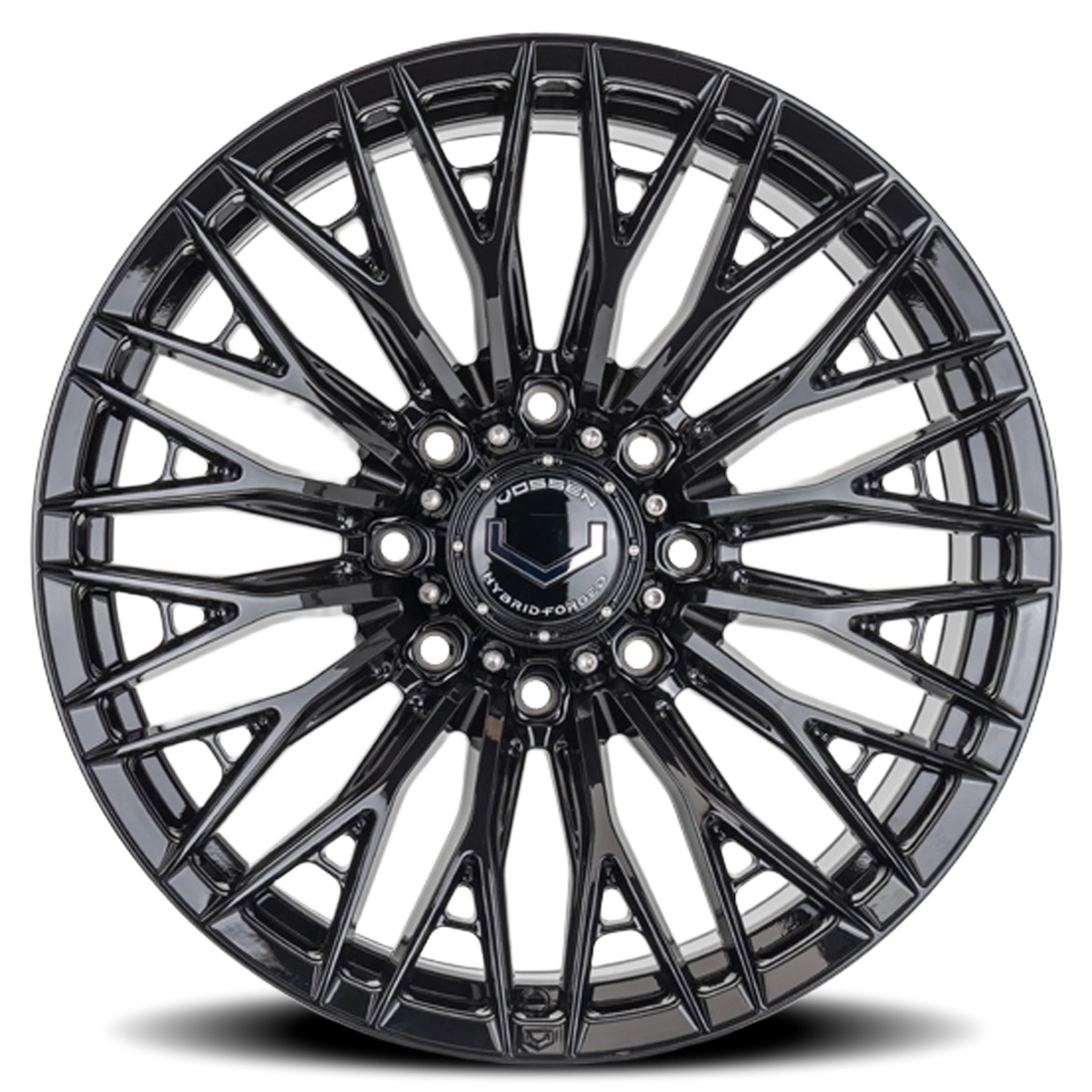 Vossen HFX6 Gloss Black 22x10 -18 8x180mm 124.3mm - Wheelwiz