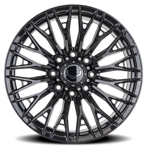 Vossen HFX6 Gloss Black 22x12 -44 8x165.1mm 125.1mm - Wheelwiz
