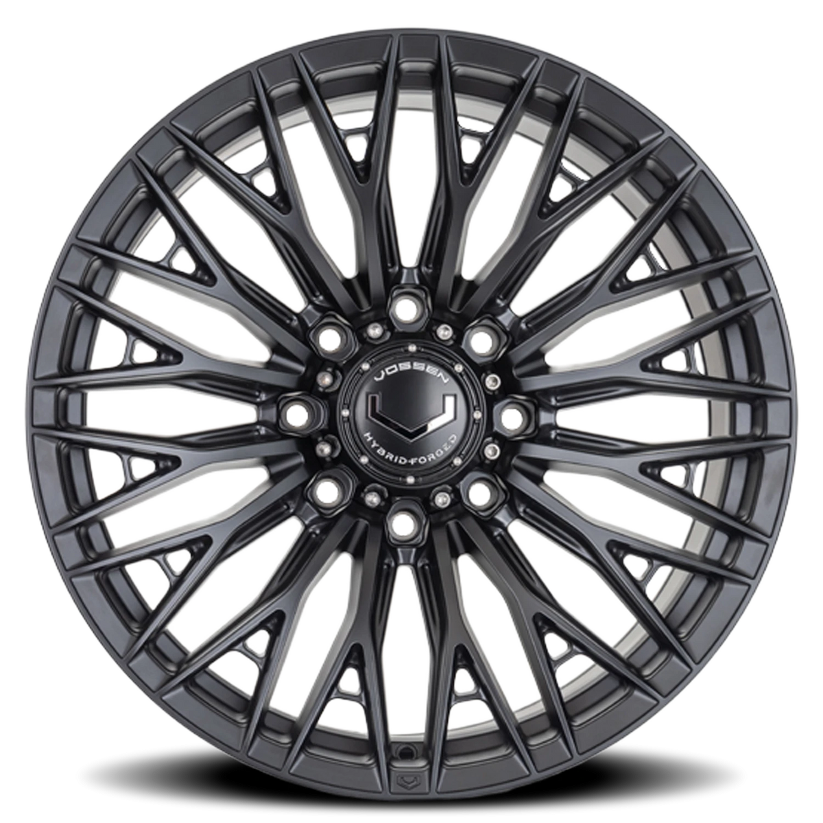 Vossen HFX6 Satin Black 22x10 -18 8x180mm 124.3mm - Wheelwiz