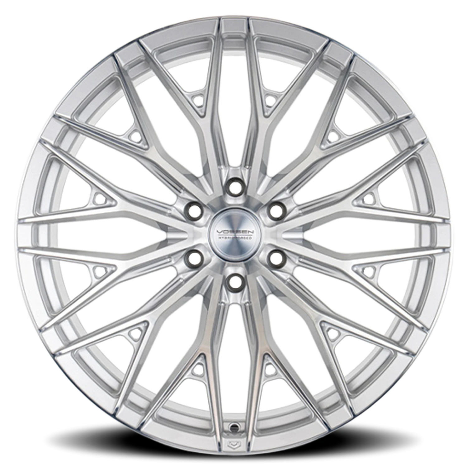 Vossen HFX6 Silver Polished 22x9.5 +20 6x135mm 87.1mm - Wheelwiz