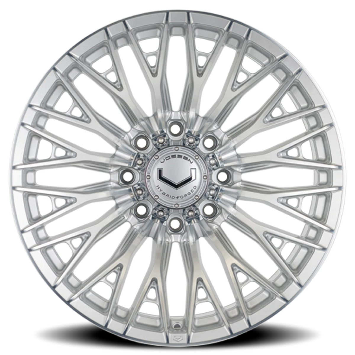 Vossen HFX6 Silver Polished 22x12 -44 8x165.1mm 125.1mm - Wheelwiz