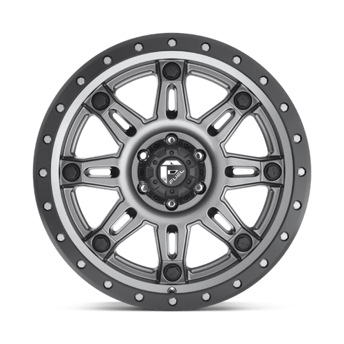 Fuel Offroad D568 HOSTAGE III Matte Gun Metal Black Bead Ring 18x9 +01 6x139.7mm 108mm - WheelWiz