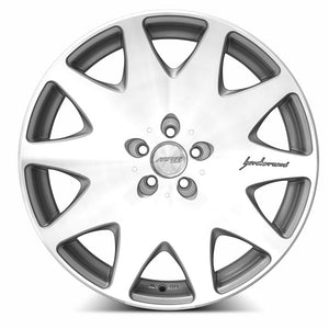 MRR HR3 Silver Machine Face 19x8.5 +35 5x115mm 73.1mm