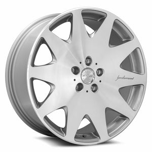 MRR HR3 Silver Machine Face 20x8.5 +25 5x112mm 66.6mm