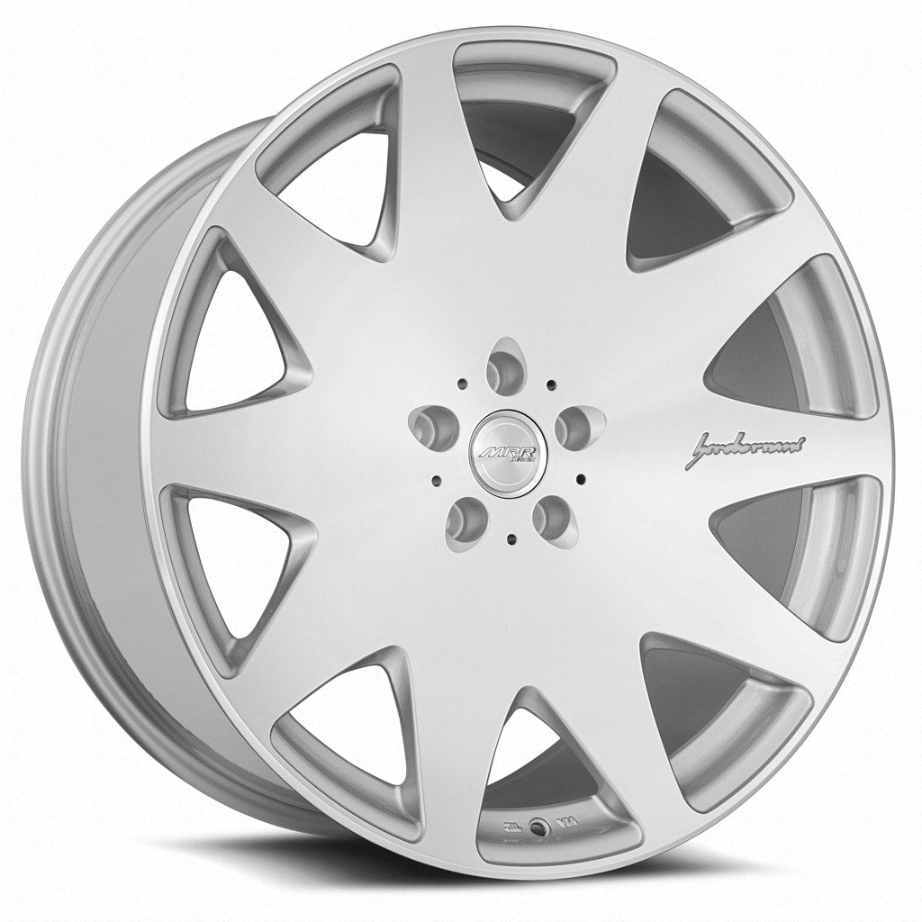 MRR HR3 Silver Machined Face 22x10.5 +40 5x120mm 72.6mm