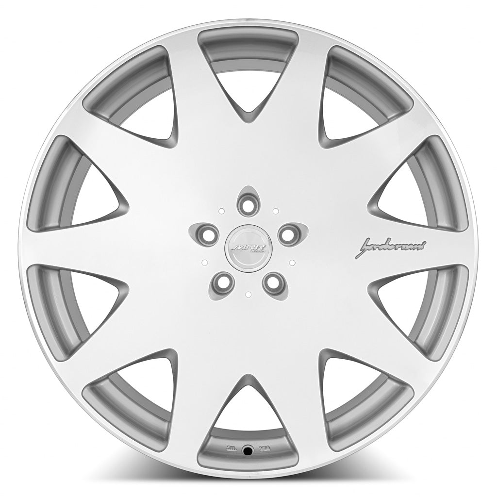 MRR HR3 Silver Machined Face 22x10.5 +40 5x120mm 72.6mm - Wheelwiz