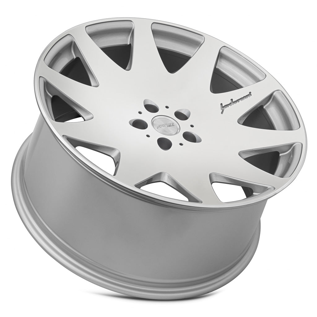 MRR HR3 Silver Machined Face 22x10.5 +25 5x112mm 66.6mm - Wheelwiz