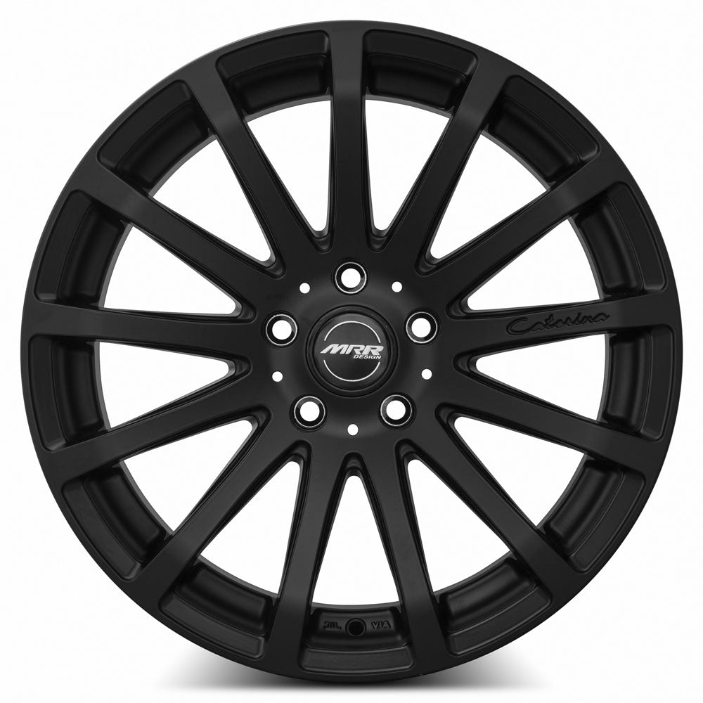 MRR HR9 Matte Black 18x8.5 +35 5x112mm 66.6mm - Wheelwiz