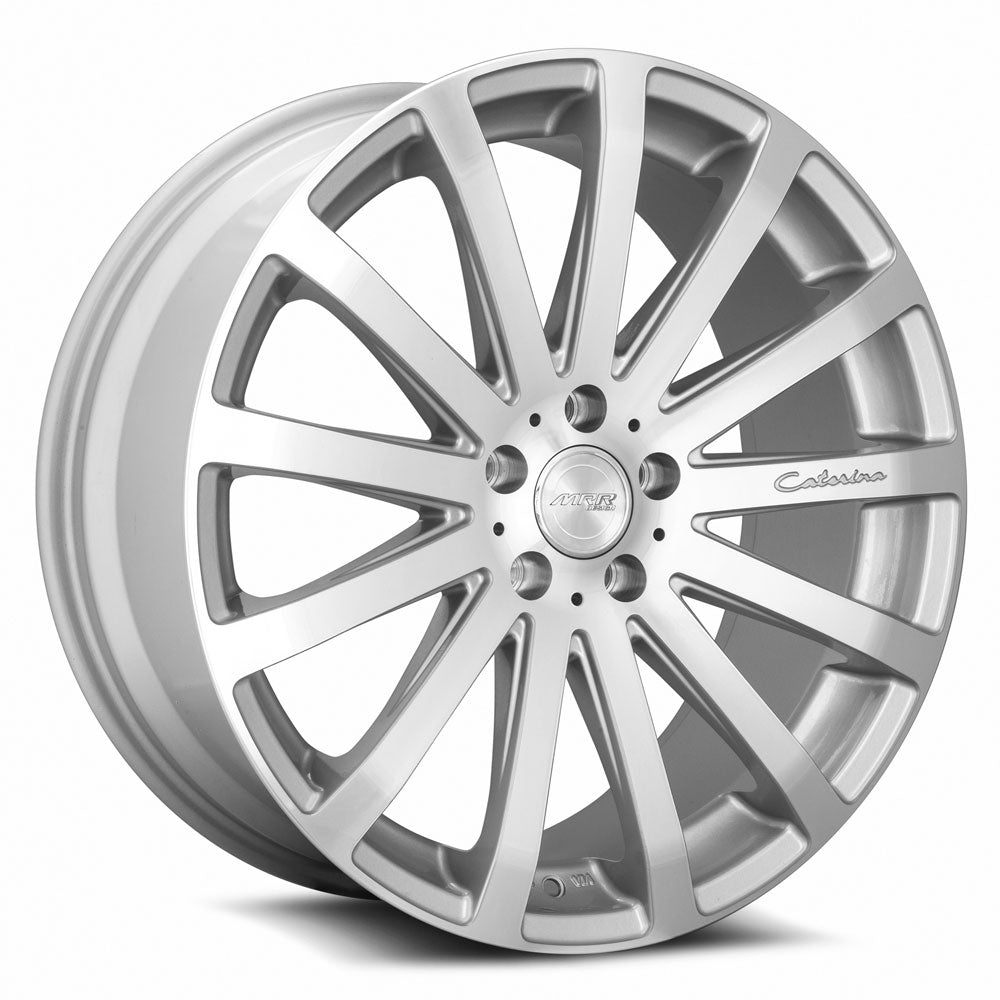 MRR HR9 Silver Machined Face 20x8.5 +20 5x120mm 72.6mm