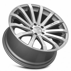 MRR HR9 Silver Machine Face 19x9.5 +45 5x112mm 66.6mm