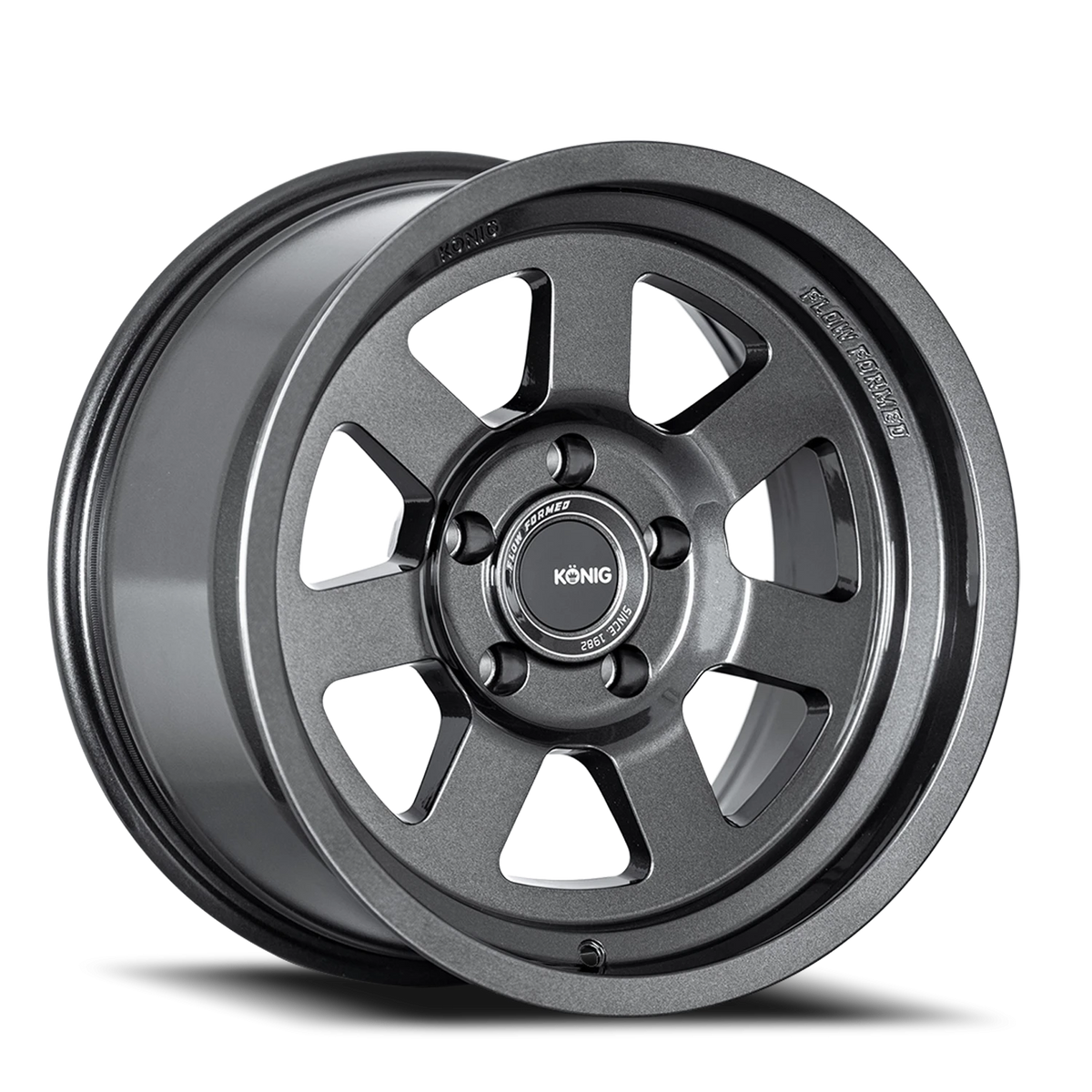 Konig HT2 Gloss Anthracite 17x9 -12 5x127mm 71.5mm - Wheelwiz