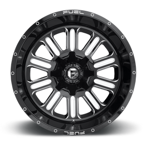 Fuel Offroad D620 HARDLINE Gloss Black Milled 15x8 -18 5x114.3|5x120.65mm 72.6mm