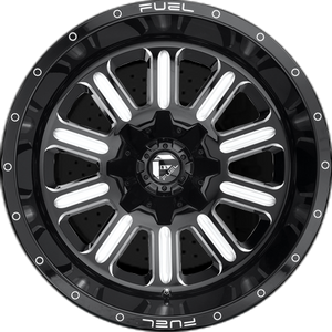 Fuel Offroad D620 HARDLINE Gloss Black Milled 15x8 -18 5x114.3|5x120.65mm 72.6mm