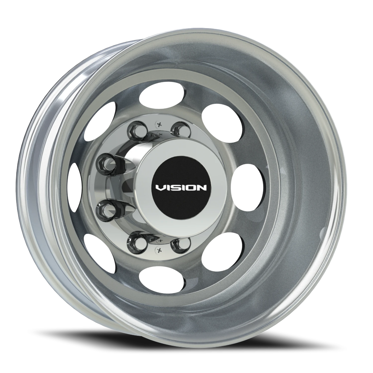 Vision Wheel 181Z Machined 19.5x6.75 -143 8x165.1mm 121.4mm - Wheelwiz