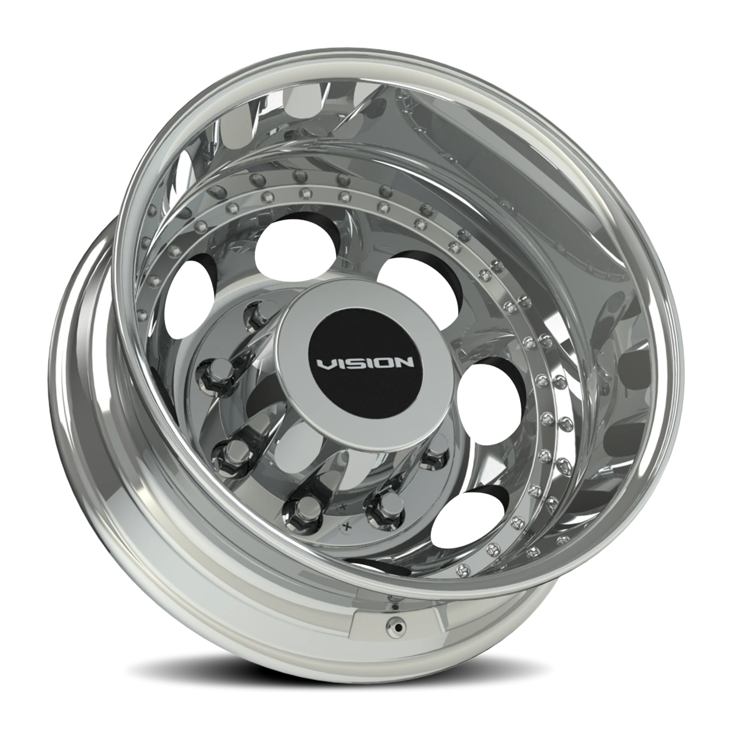 Vision Wheel 181Z Chrome 19.5x6.75 -143 8x165.1mm 124.5mm - Wheelwiz