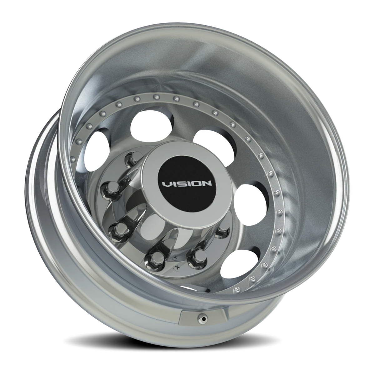 Vision Wheel 181Z Machined 19.5x6.75 -143 8x165.1mm 121.4mm - Wheelwiz