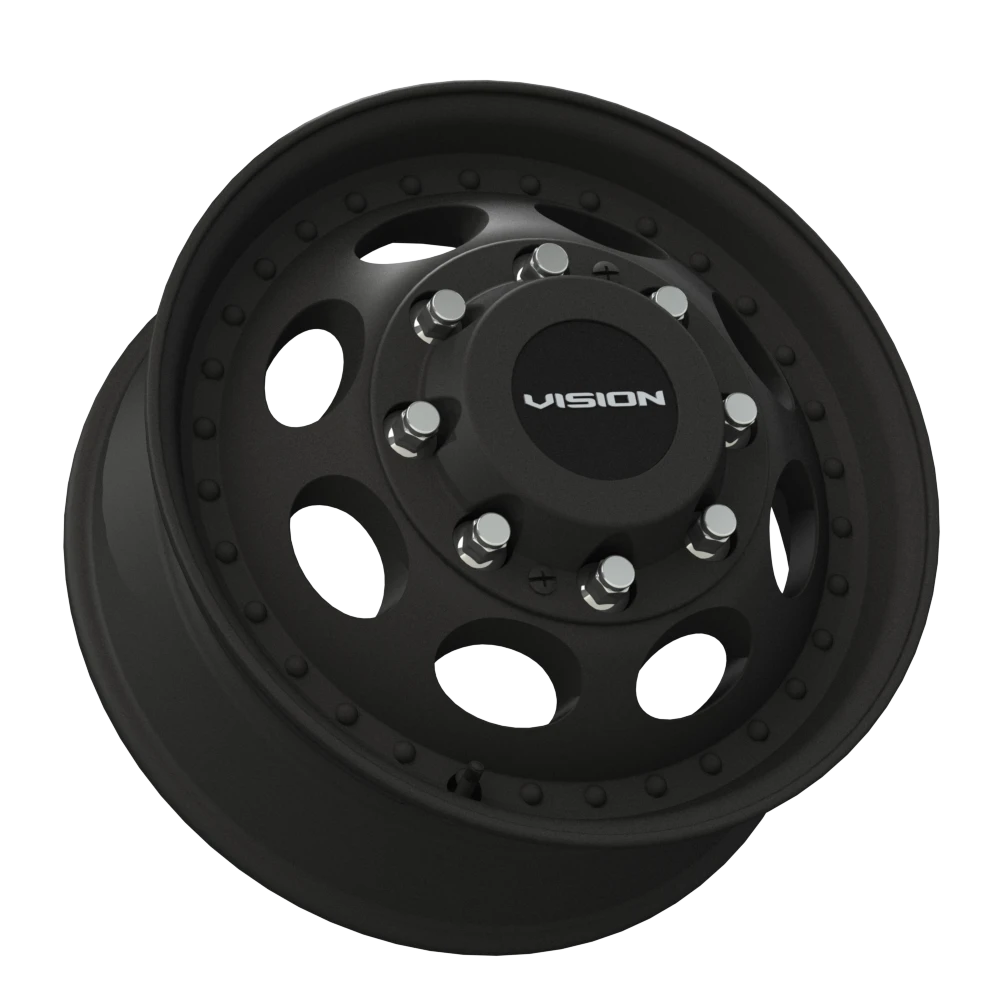 Vision Wheel 181Z Matte Black 19.5x6.75 +102 8x200mm 142.1mm - Wheelwiz