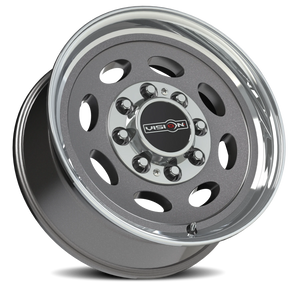 Vision Wheel 81 Gunmetal Machined Lip 19.5x7.5 +25 8x180mm 124.2mm - Wheelwiz