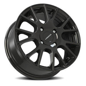 Vision Wheel 18 Gloss Black 15x6.5 +38 4x114.3mm 73.1mm - Wheelwiz