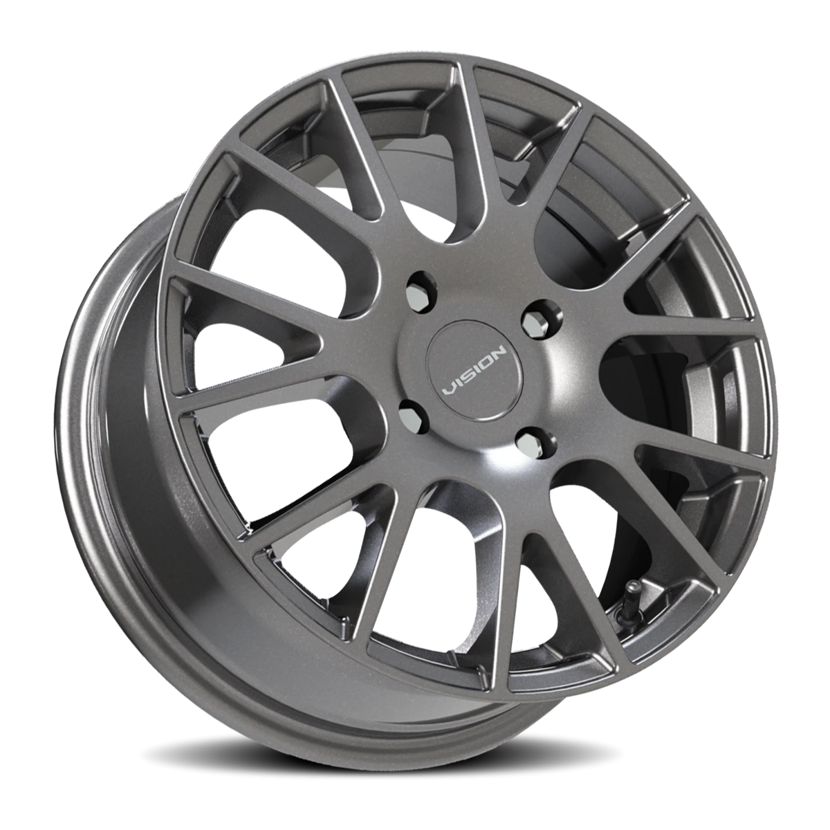 Vision Wheel 18 Gunmetal 15x6.5 +38 4x114.3mm 73.1mm - Wheelwiz