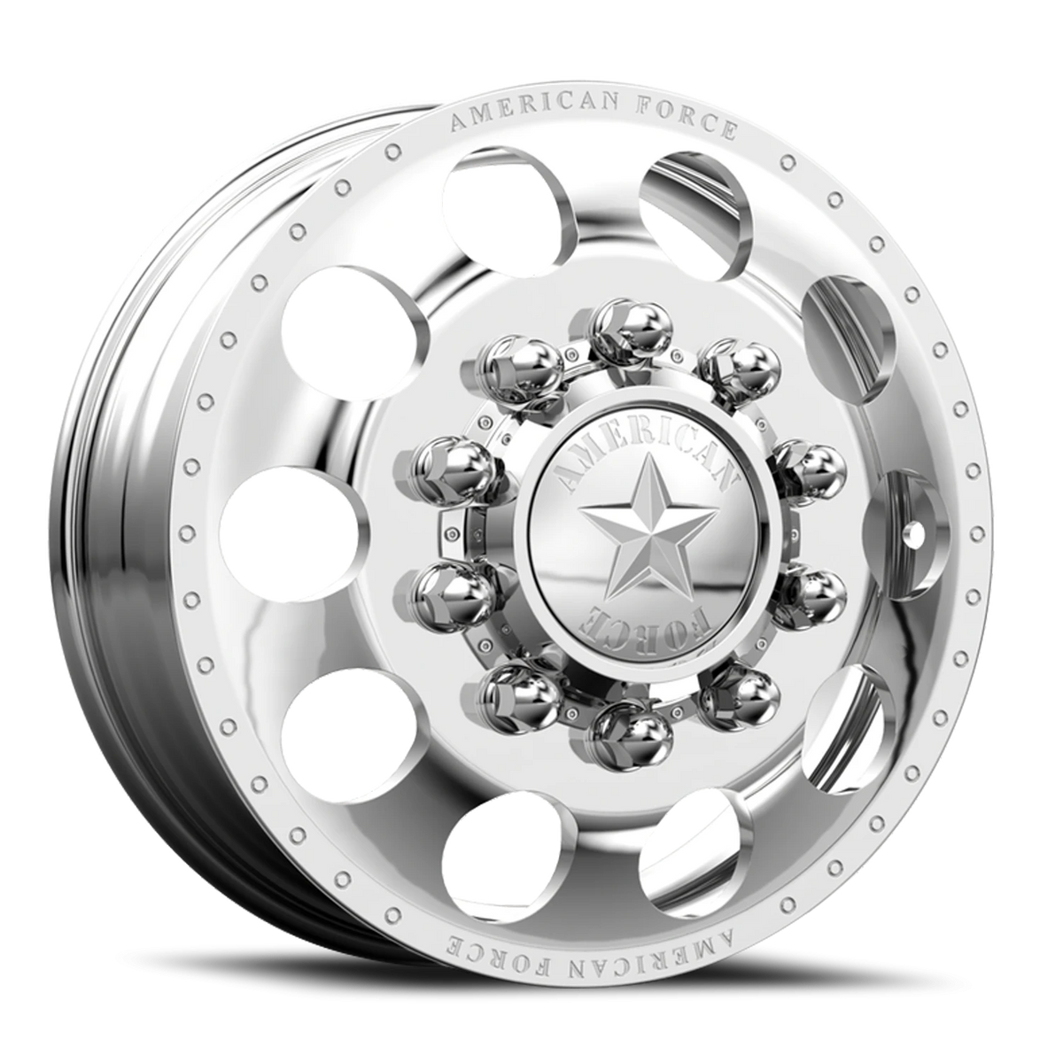 American Force 5 Holes DRW Polished 28x8.25 +152 8x170mm 125mm - Wheelwiz
