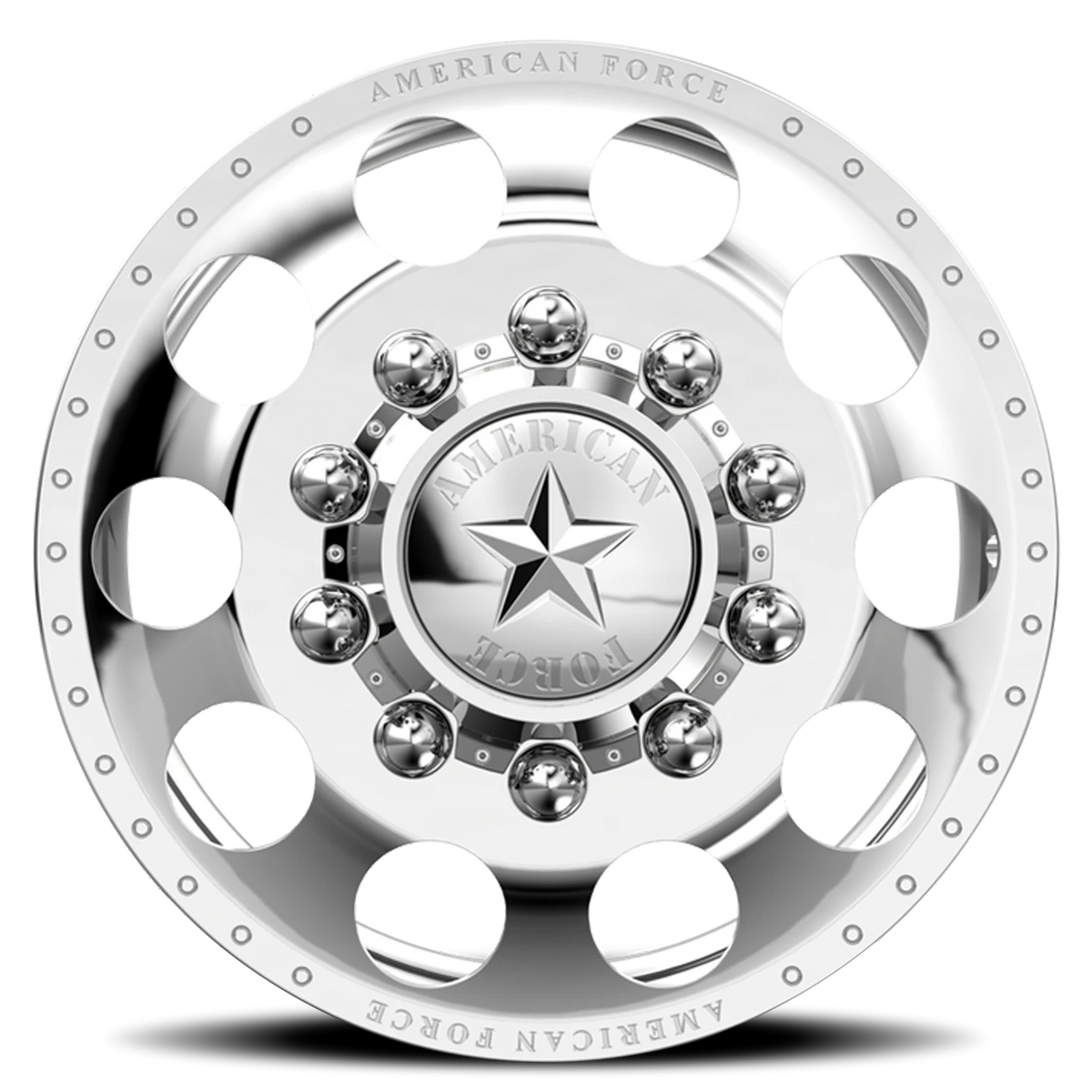 American Force 5 Holes DRW Polished 22.5x8.25 +169 8x225mm 170mm - Wheelwiz