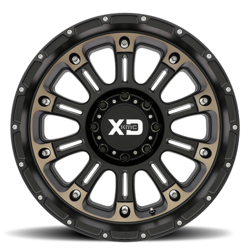 XD Series XD829 HOSS II Satin Black Machined Dark Tint 17x9 +18 8x170mm 125.1mm - Wheelwiz