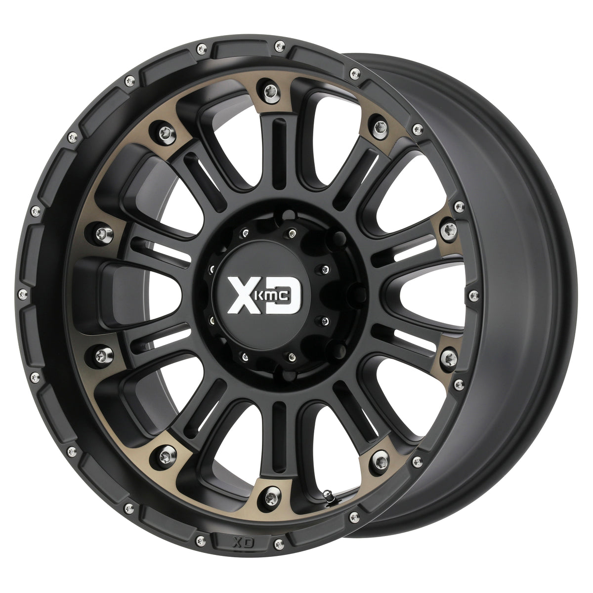XD Series XD829 HOSS II Satin Black Machined Dark Tint 17x9 +18 8x170mm 125.1mm - Wheelwiz